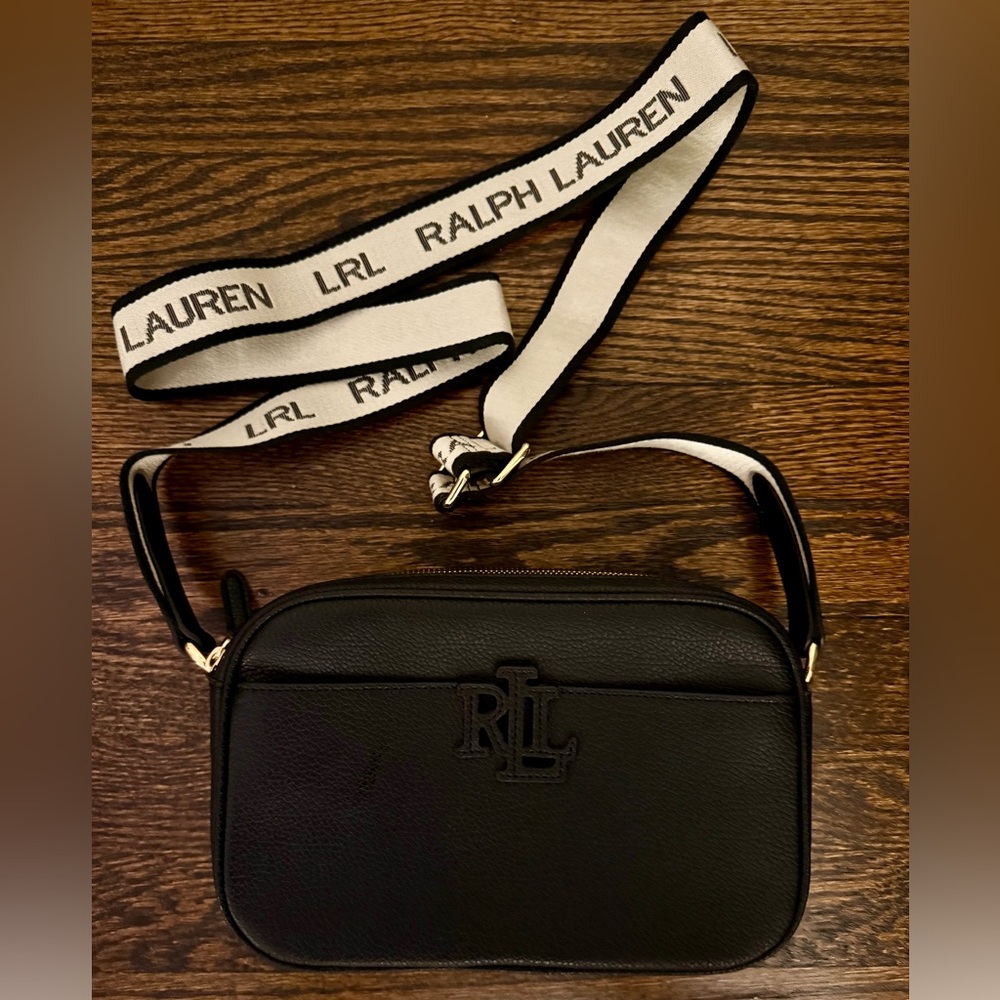 Lauren Ralph Lauren Carrie Pebbled Leather Crossbody